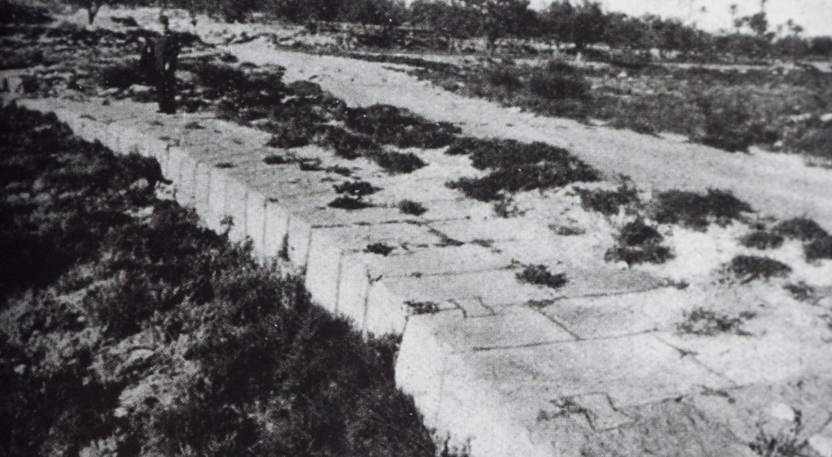 El Mollet. Años 30 del siglo XX. Por allí cruzaba el camino Camí del Xiprer o Antic Camí de Silla.